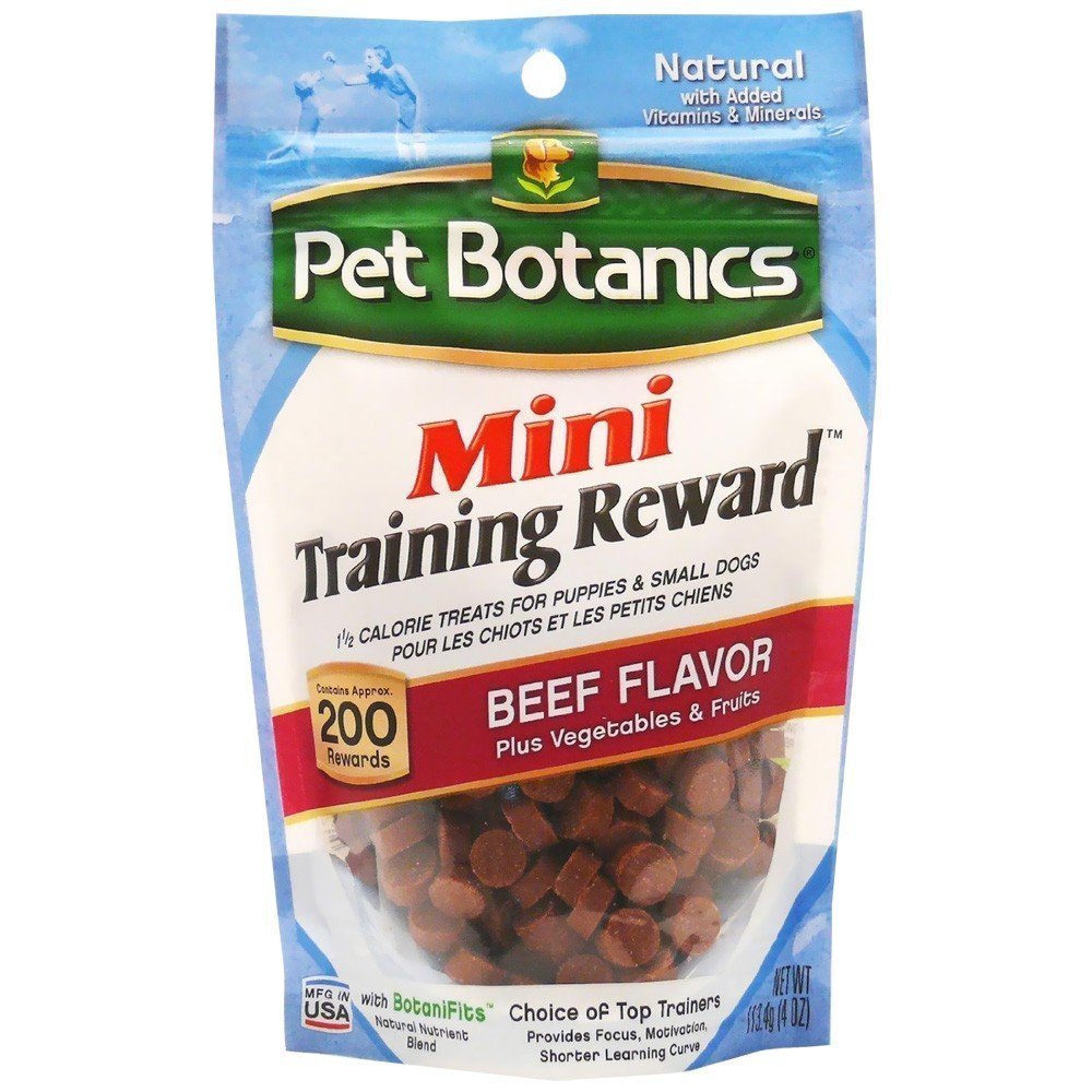 Pet Botanics Mini Training Rewards pocket-friendly design for on-the-go training.