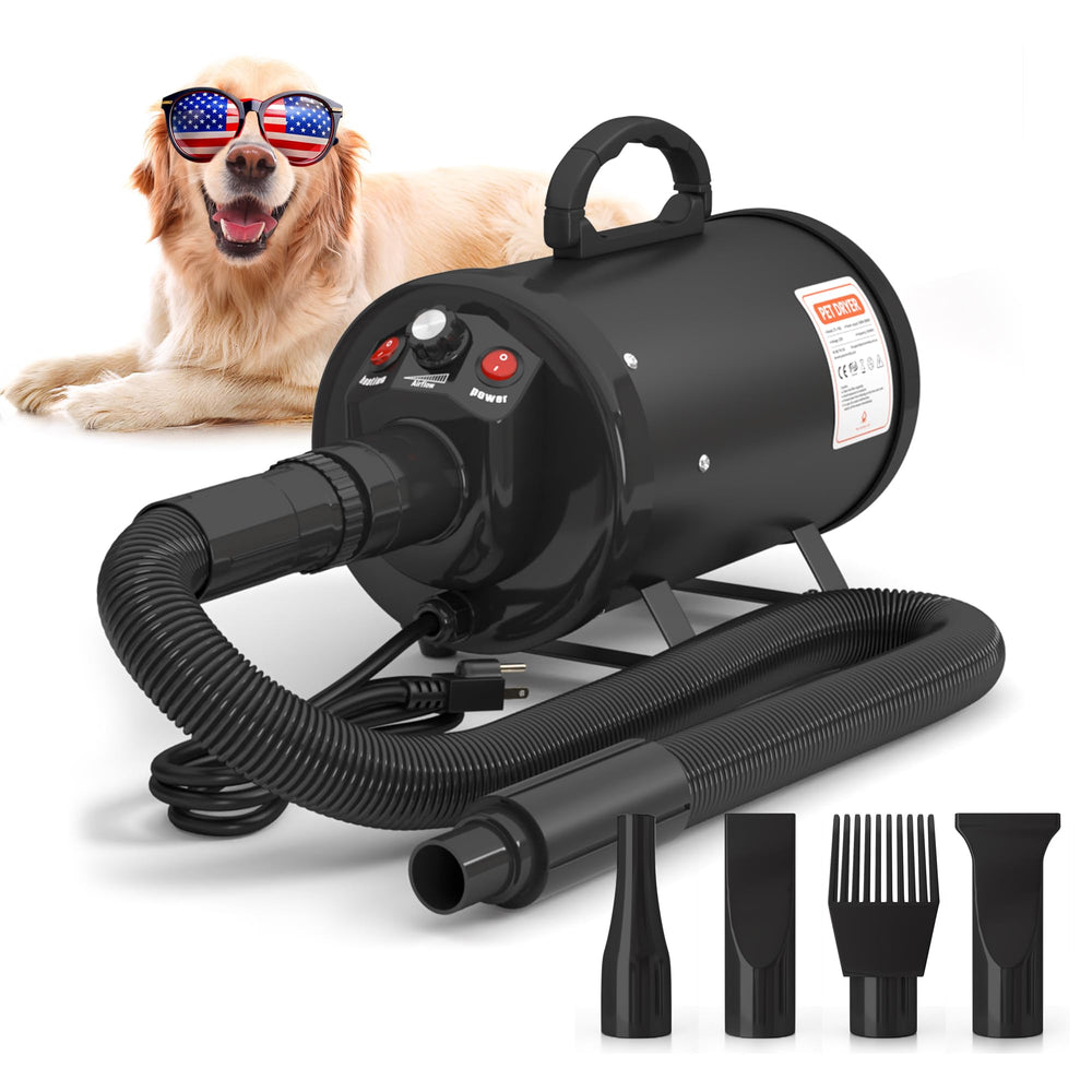 Pet Control HQ high-velocity dog dryer front view for powerful, efficient thick-coat drying.
