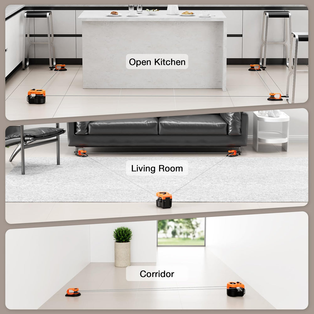 Pet Deluxe 60-meter rope and clips enable varied chase paths in small spaces.
