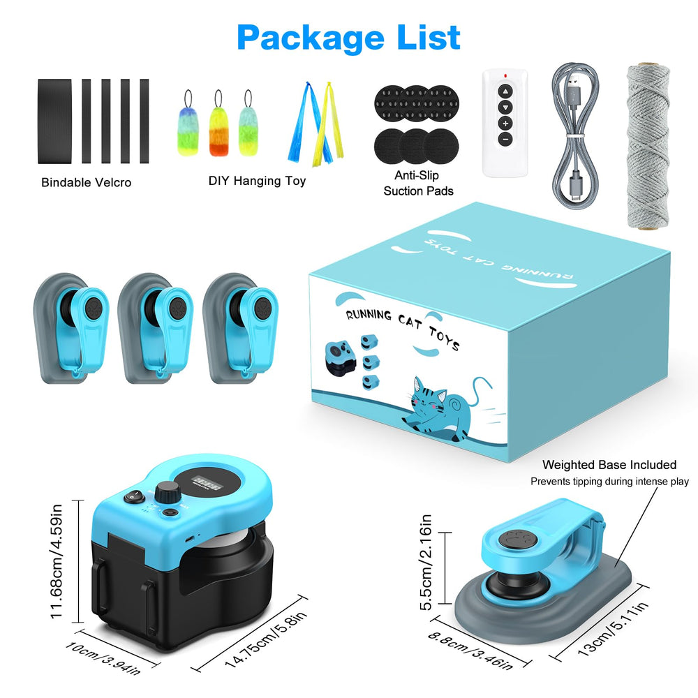 Pet Deluxe cat toy rechargeable battery enabling long sessions