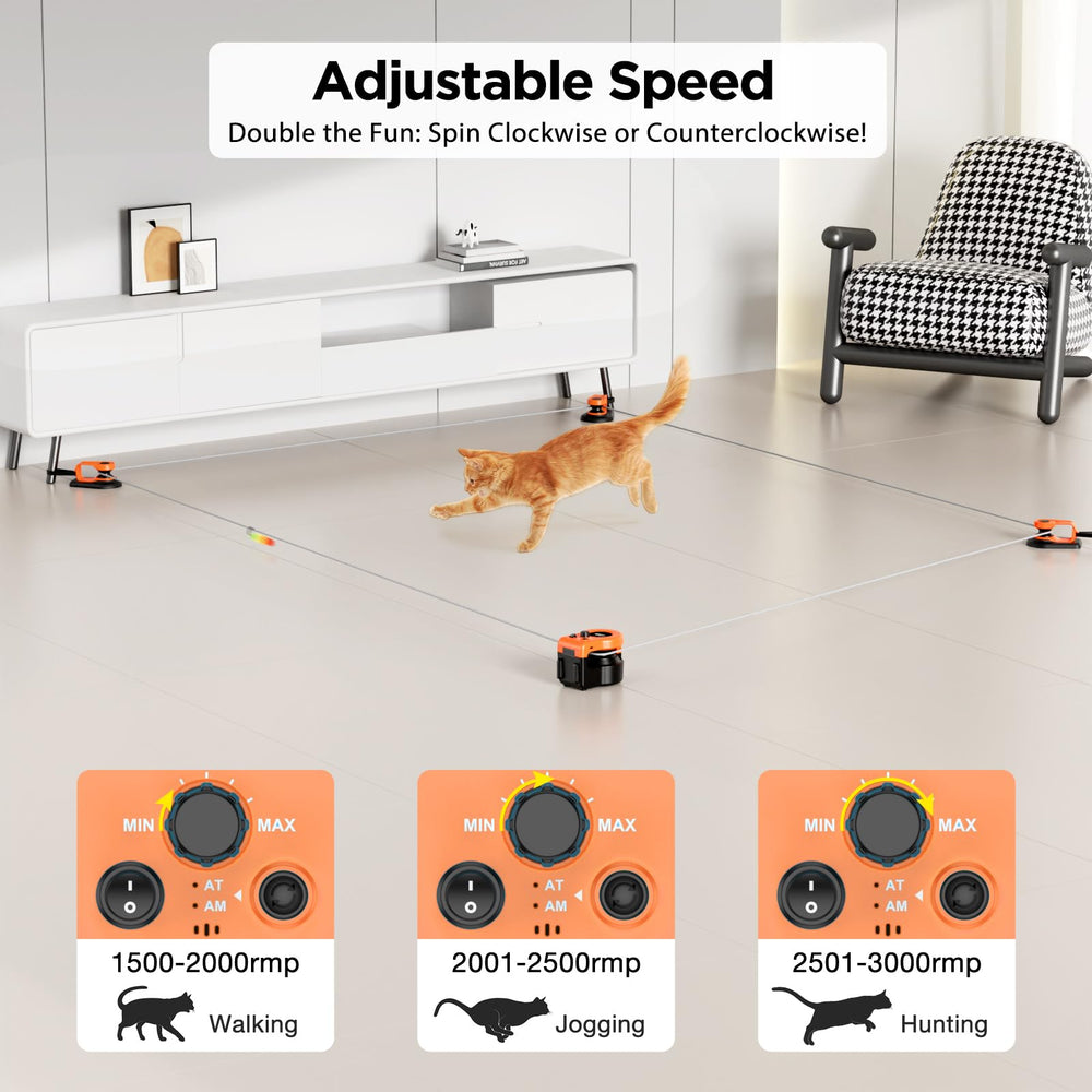 Pet Deluxe cat treadmill auto mode prompts energetic play and steady exercise indoors.