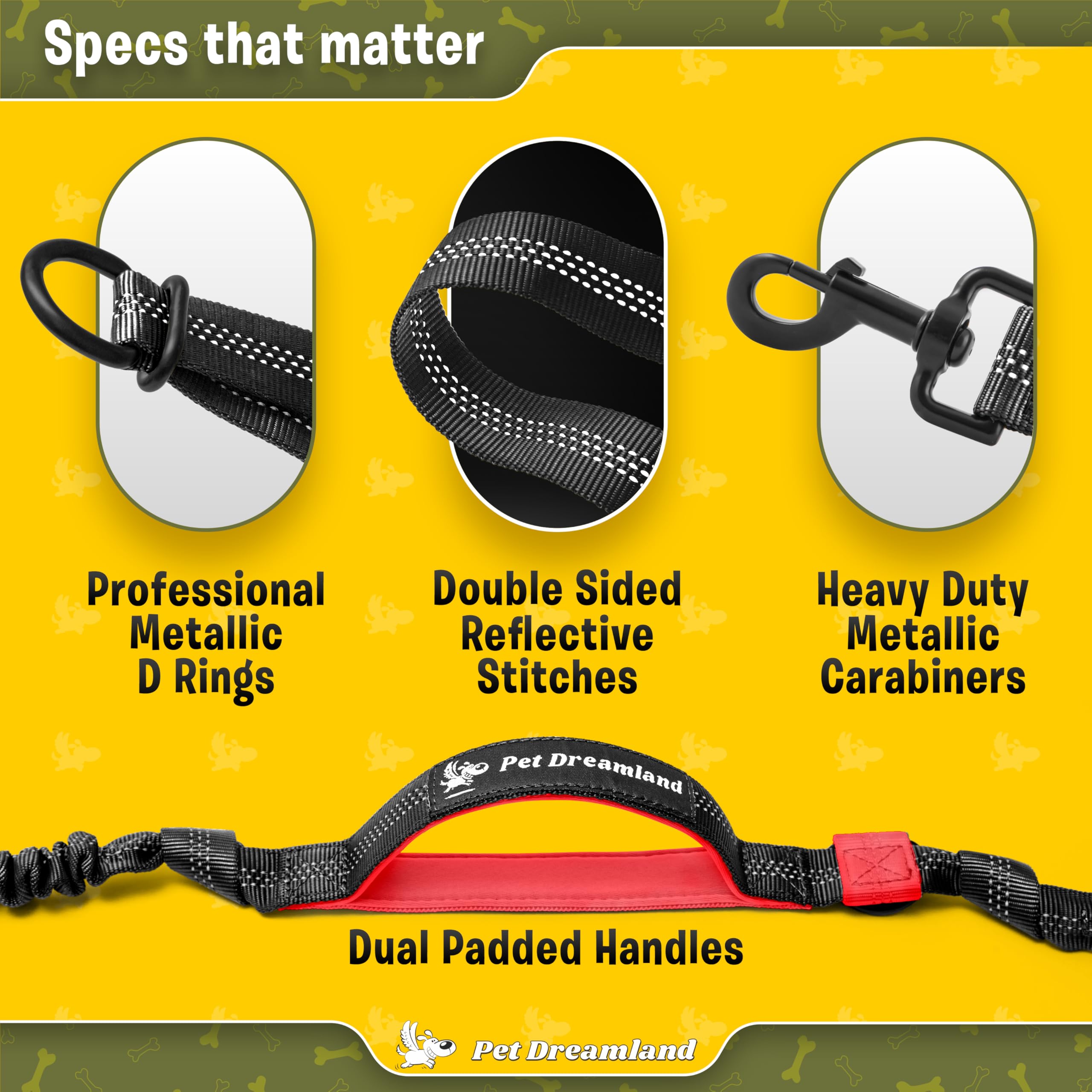 Pet Dreamland dual-leash setup ideal for training two dogs together.