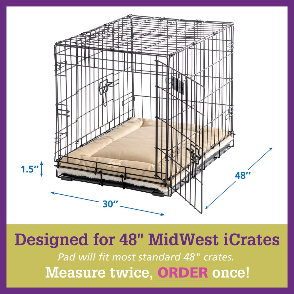 Pet Dreams dog crate pad chemical-free materials promote safer resting.