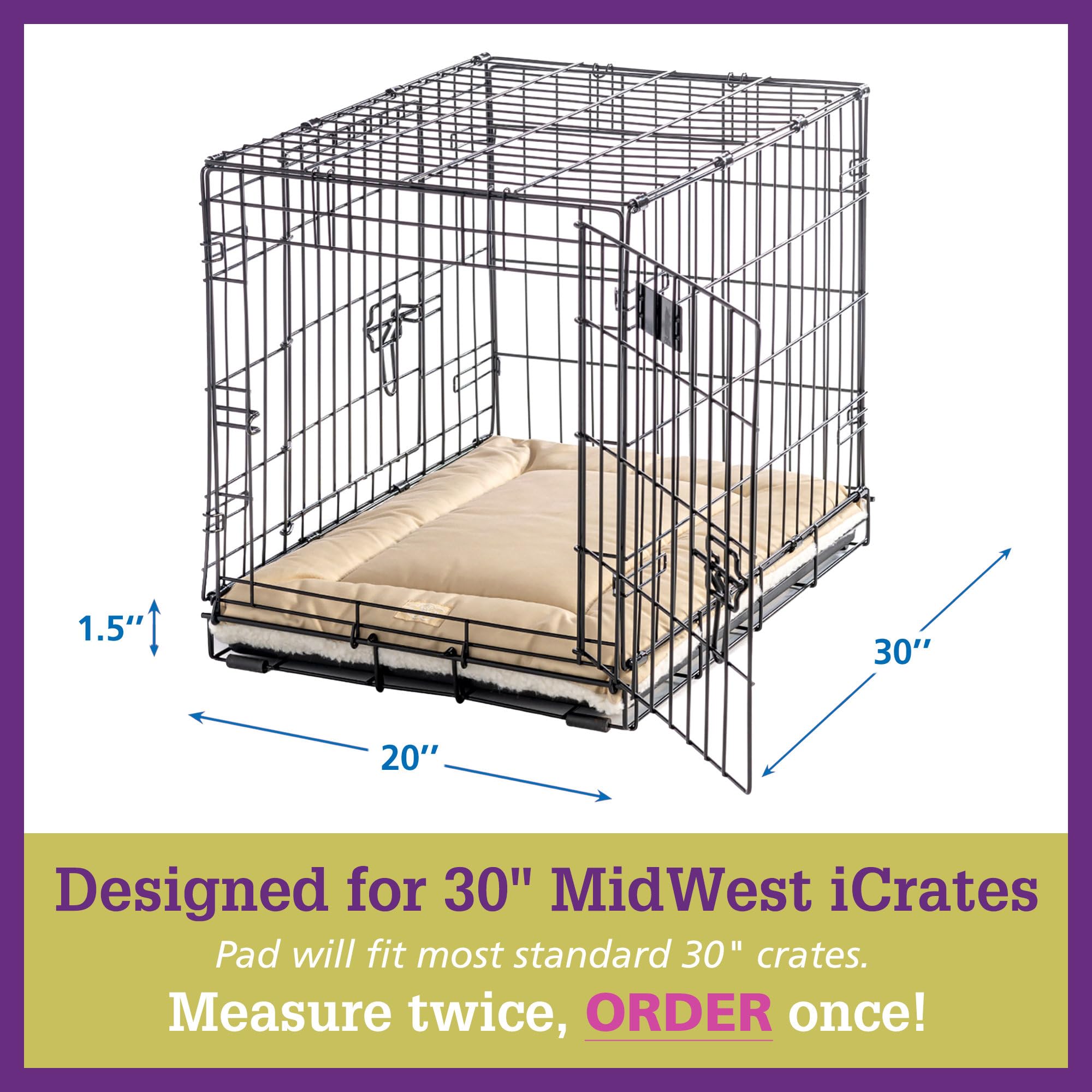 Pet Dreams travel crate pad — lightweight, rectangular design for trips.