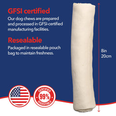 Pet Factory long-lasting rawhide keeps dogs engaged, helping reduce furniture-friendly nibbles.