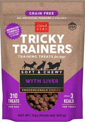 Pet Faves Cloud Star Tricky Trainers Salmon 14oz bag for variety rewards.