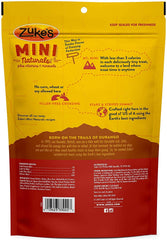 Pet Faves Zuke Minis peanut butter treats close-up showing chewy texture and aroma.