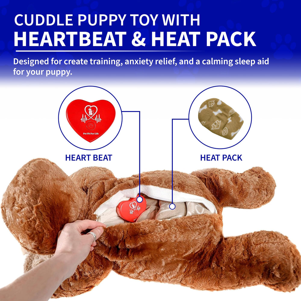 Pet Fit For Life cuddle-pup-toy-usb-rechargeable enables easy on-the-go calming warmth.