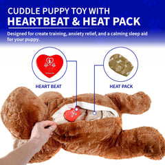 Pet Fit For Life cuddle-pup-toy-usb-rechargeable enables easy on-the-go calming warmth.