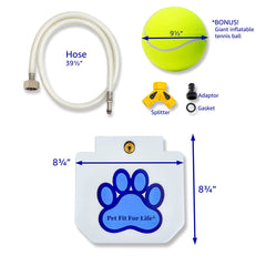 Pet Fit For Life pedal action drinking step-on feature delivers easy water access