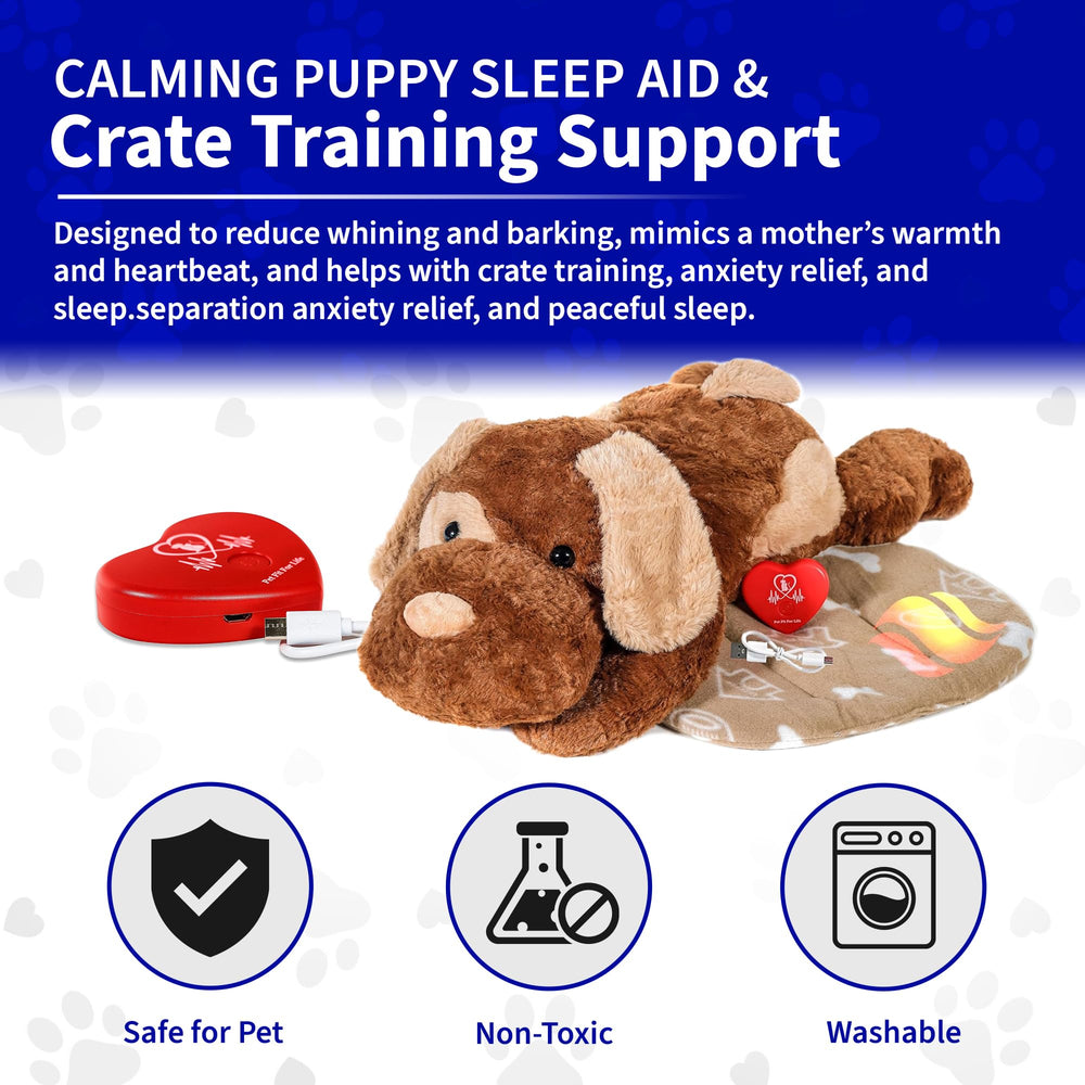 Pet Fit For Life extra-large-2ft-stuffed-puppy offers huggable comfort for bedtime routines.
