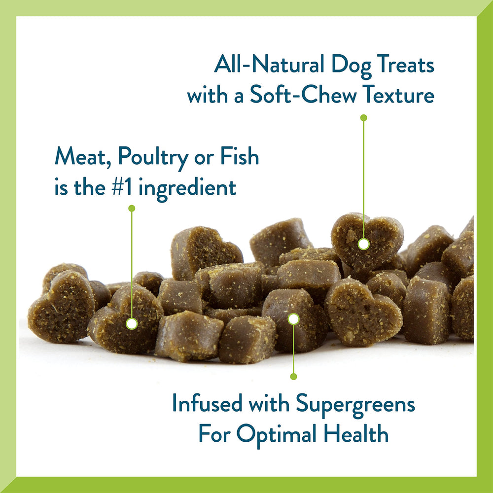Pet Greens Li'l Treats closeup texture shows chewy bite small dogs enjoy.