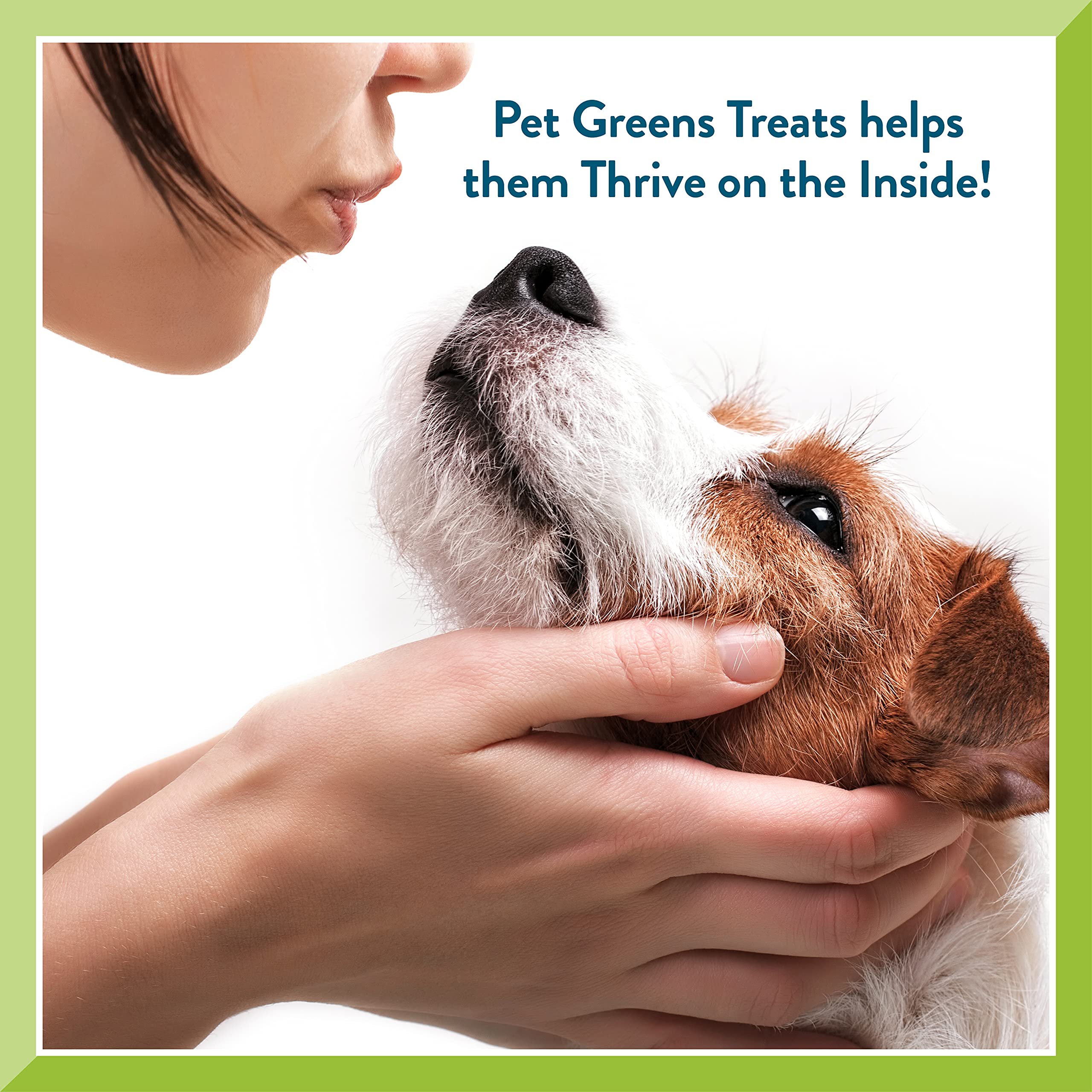 Pet Greens USA-made packaging with clear ingredient list.