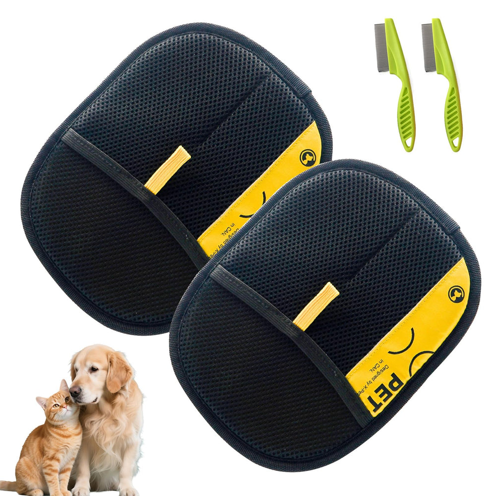 Pet Hair Removal Glove close-up shows electrostatic lift for quick pet fur removal.