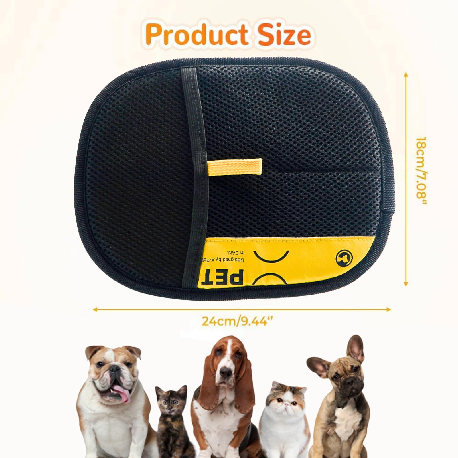 Pet Hair Removal Glove reusable design reduces waste and saves replacements