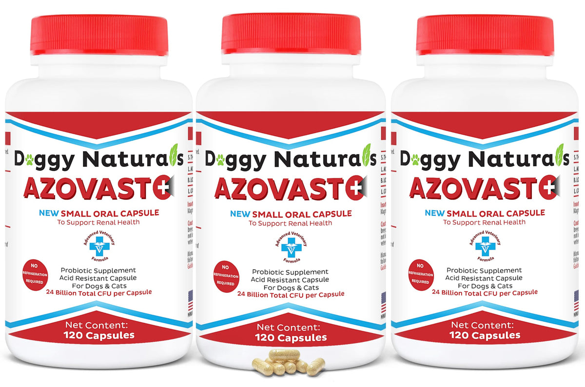 Pet Health Pharma Azovast Plus bottle front showing kidney support for pets