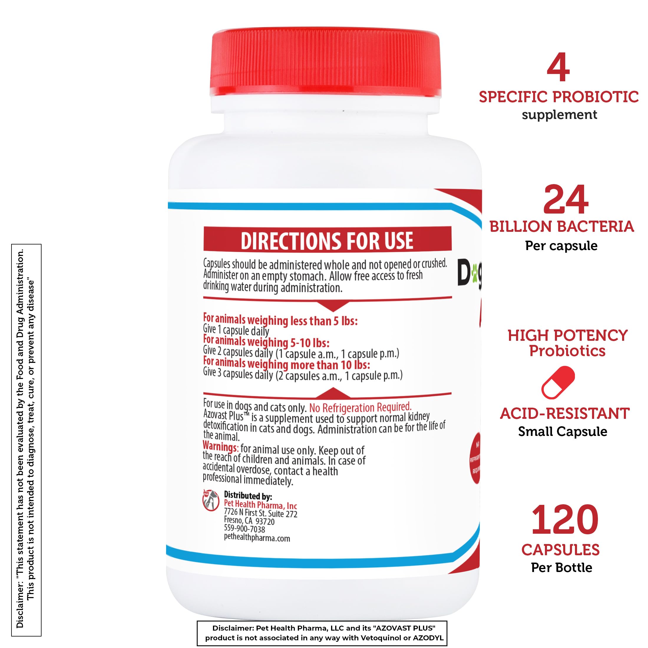 Pet Health Pharma Azovast Plus manufactured in USA at cGMP facility