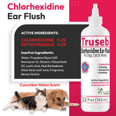 Pet Health Pharma ear cleanser dog — gentle cleansing with light scent.