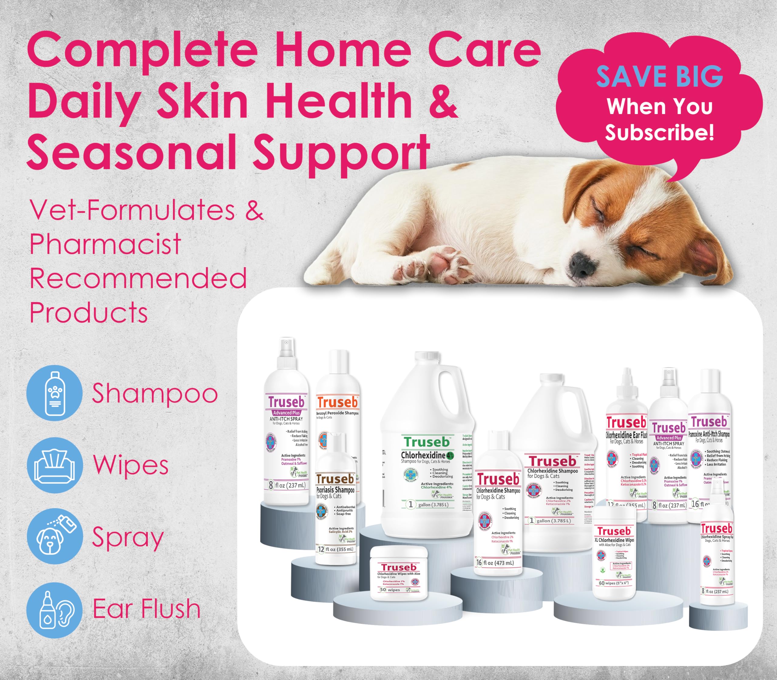 Pet Health Pharma Truseb 16 oz packaging displayed on shelf