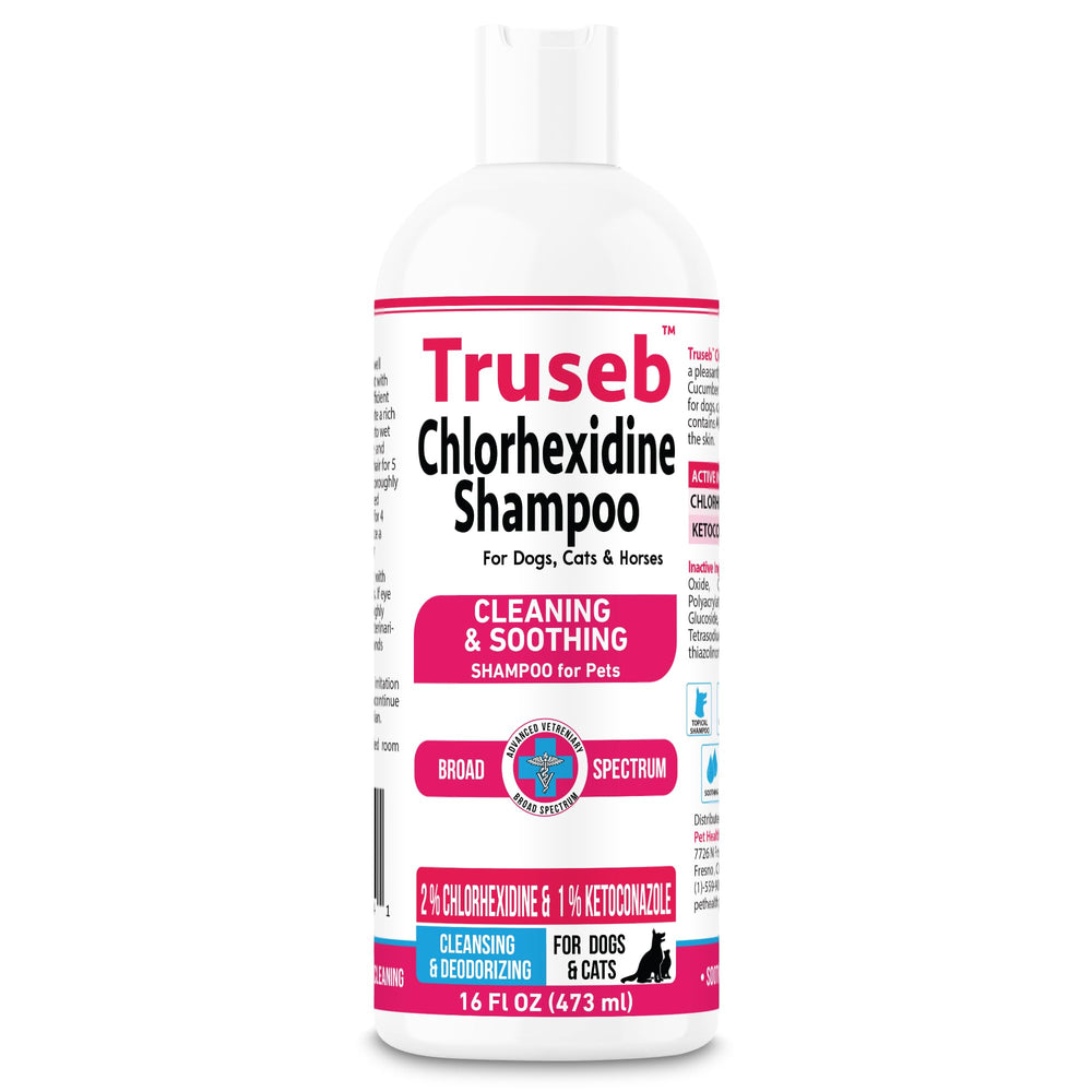 Truseb shampoo 16 oz bottle reflects USA GMP production quality and safety standards.
