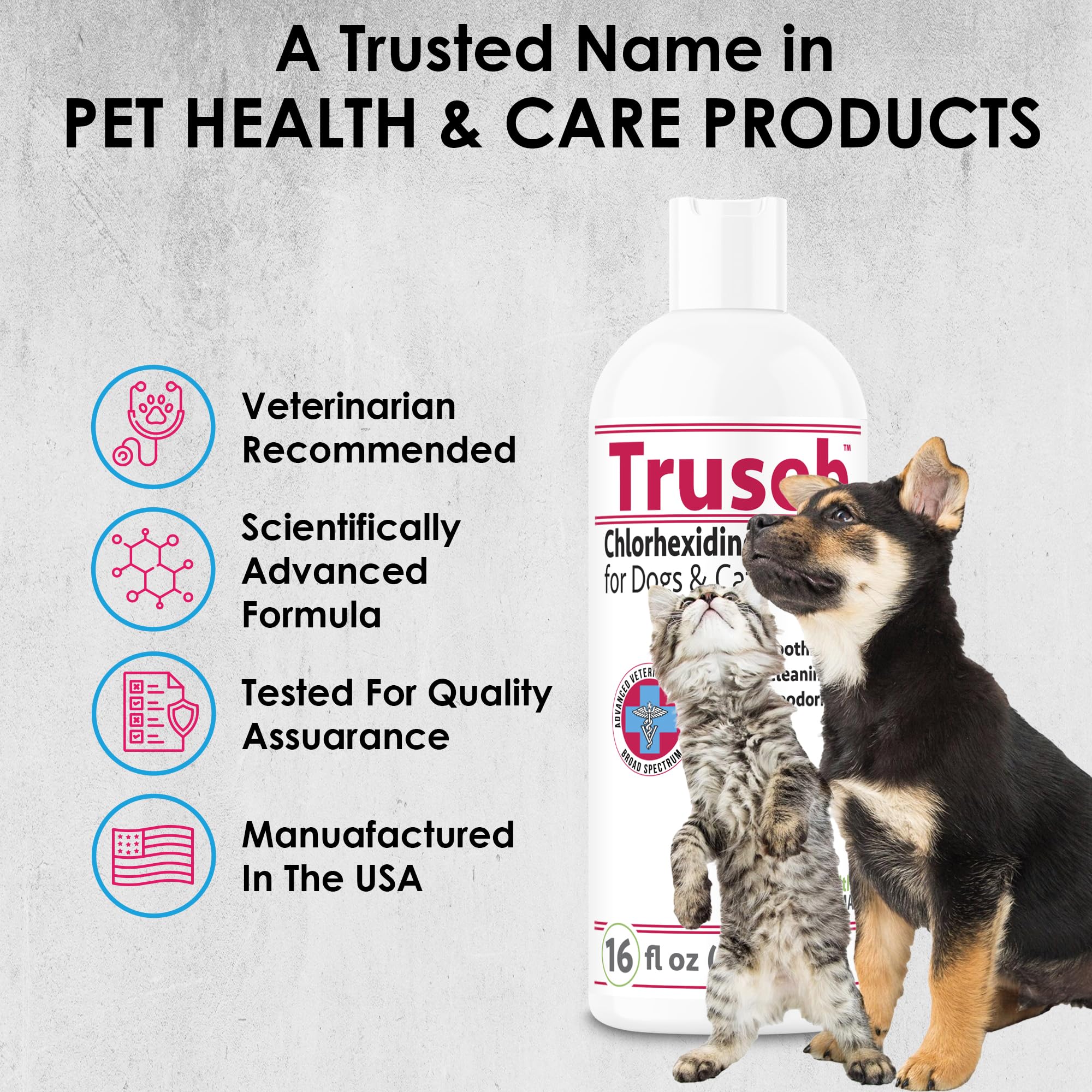 Pet Health Pharma Truseb veterinary-grade quality shown in product image