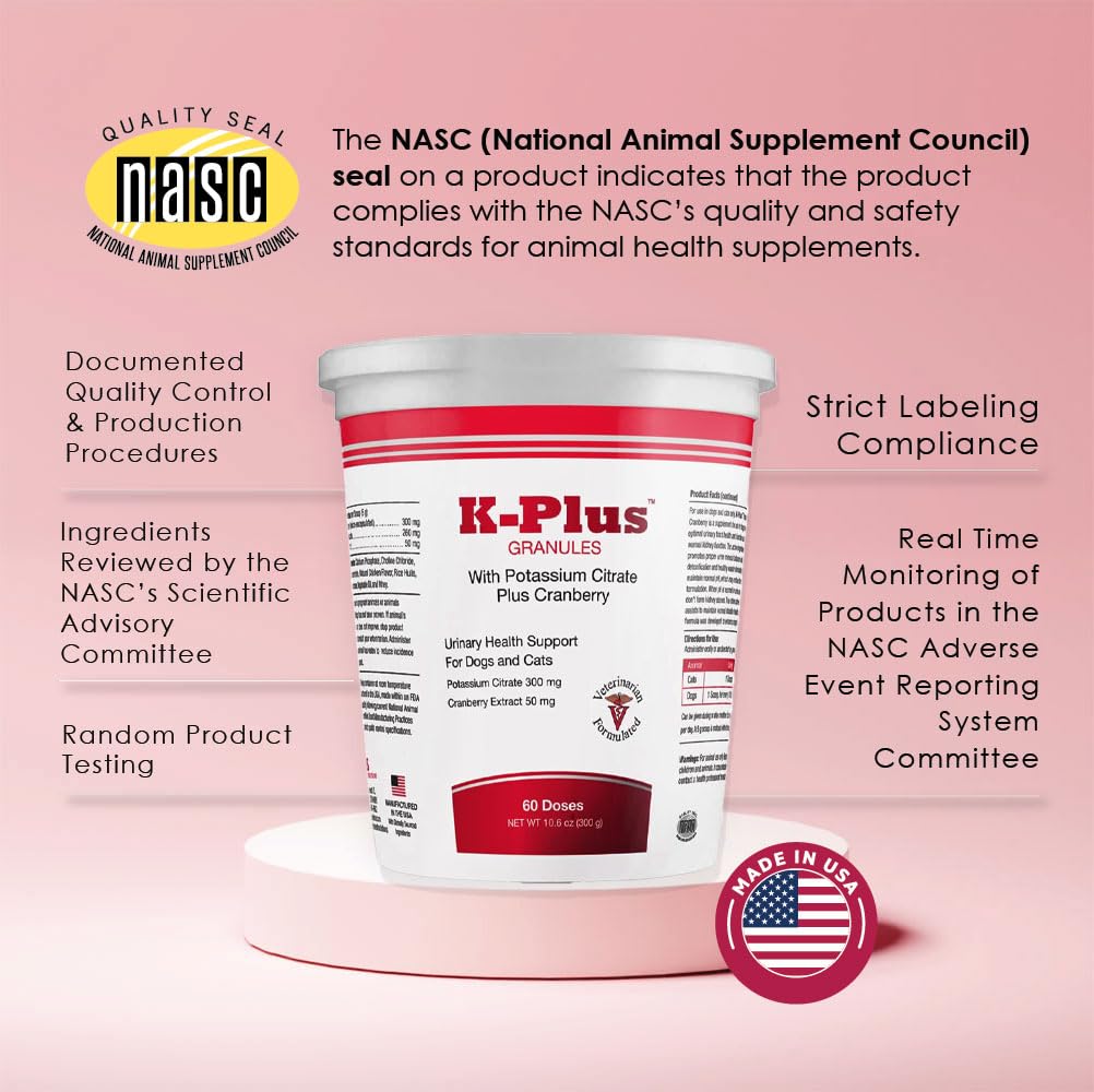 Pet Health Solutions K-Plus box emphasizes urinary health support benefits.