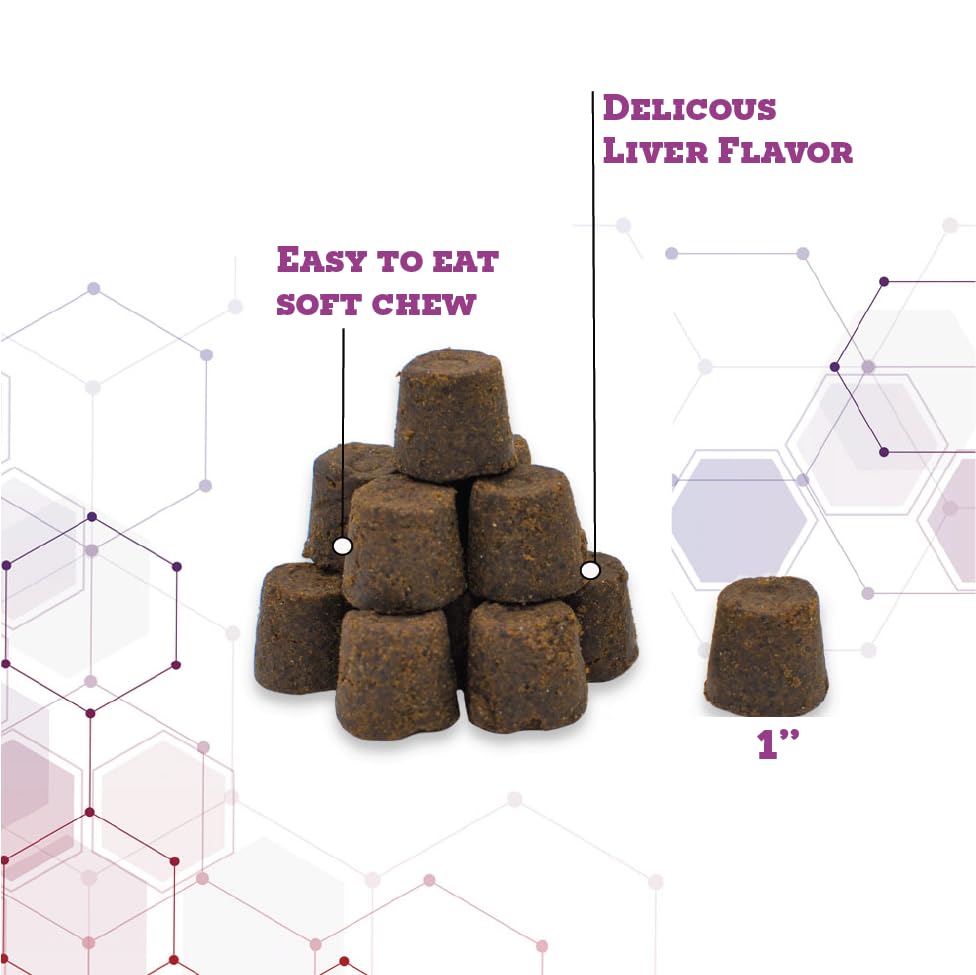 Pet Health Solutions Tranquil-Chews fireworks scene suggesting reduced stress.