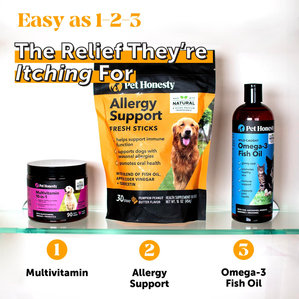 Chewy ridges close-up on Pet Honesty Allergy Support Fresh Dental Sticks texture.
