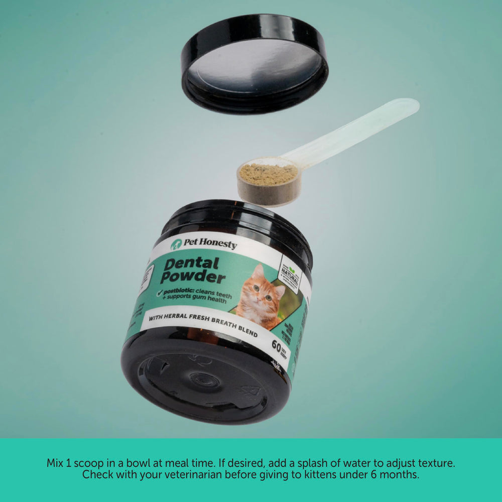 Pet Honesty cat breath freshener bottle highlighting fresh aroma and packaging