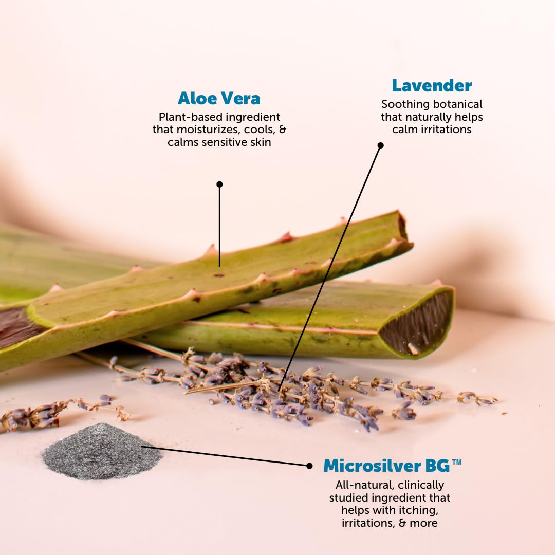 Con MicroSilver BG y Aloe vera para piel saludable.