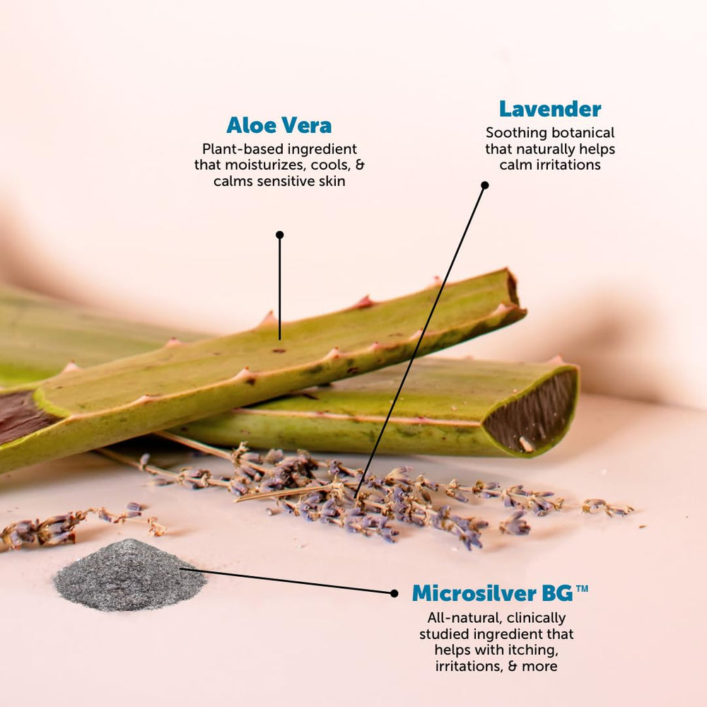 Con MicroSilver BG y Aloe vera para piel saludable.