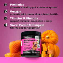 Pet Honesty probiotics pouch promotes healthy digestion and nutrient absorption in dogs.