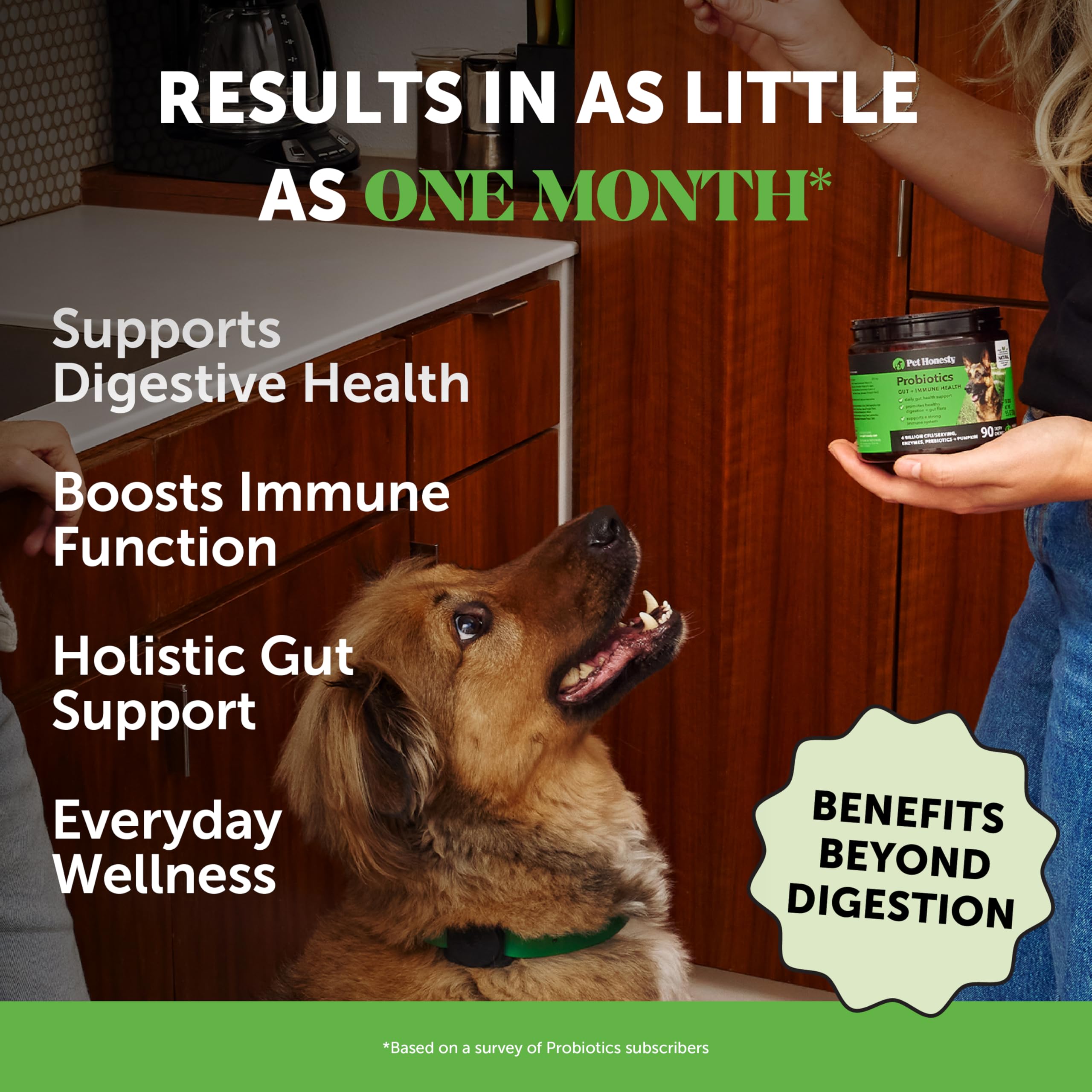 Pet Honesty probiotics for dogs address yeast concerns and itchy skin
