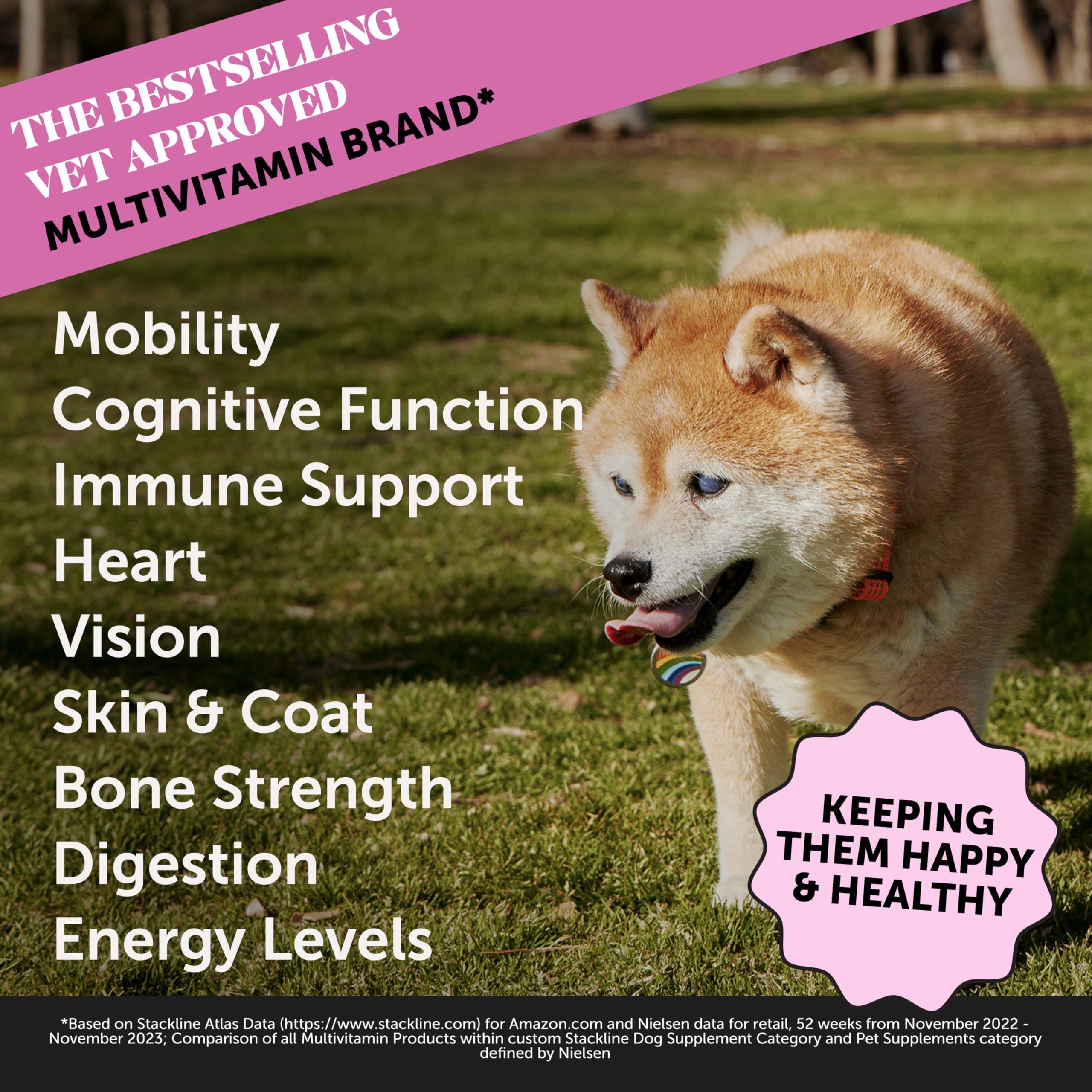 Pet Honesty senior multivitamin soft chews closeup tasty daily support