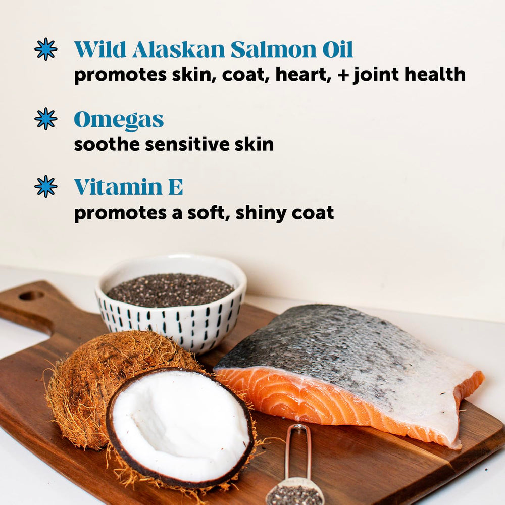 Pet Honesty Skin Health Salmon Chews close-up chews emphasize savory salmon flavor