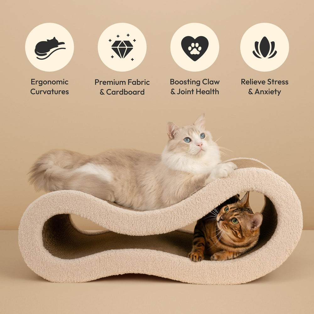 Pet JoJo Cloud Lounge reversible design shown from two sides.