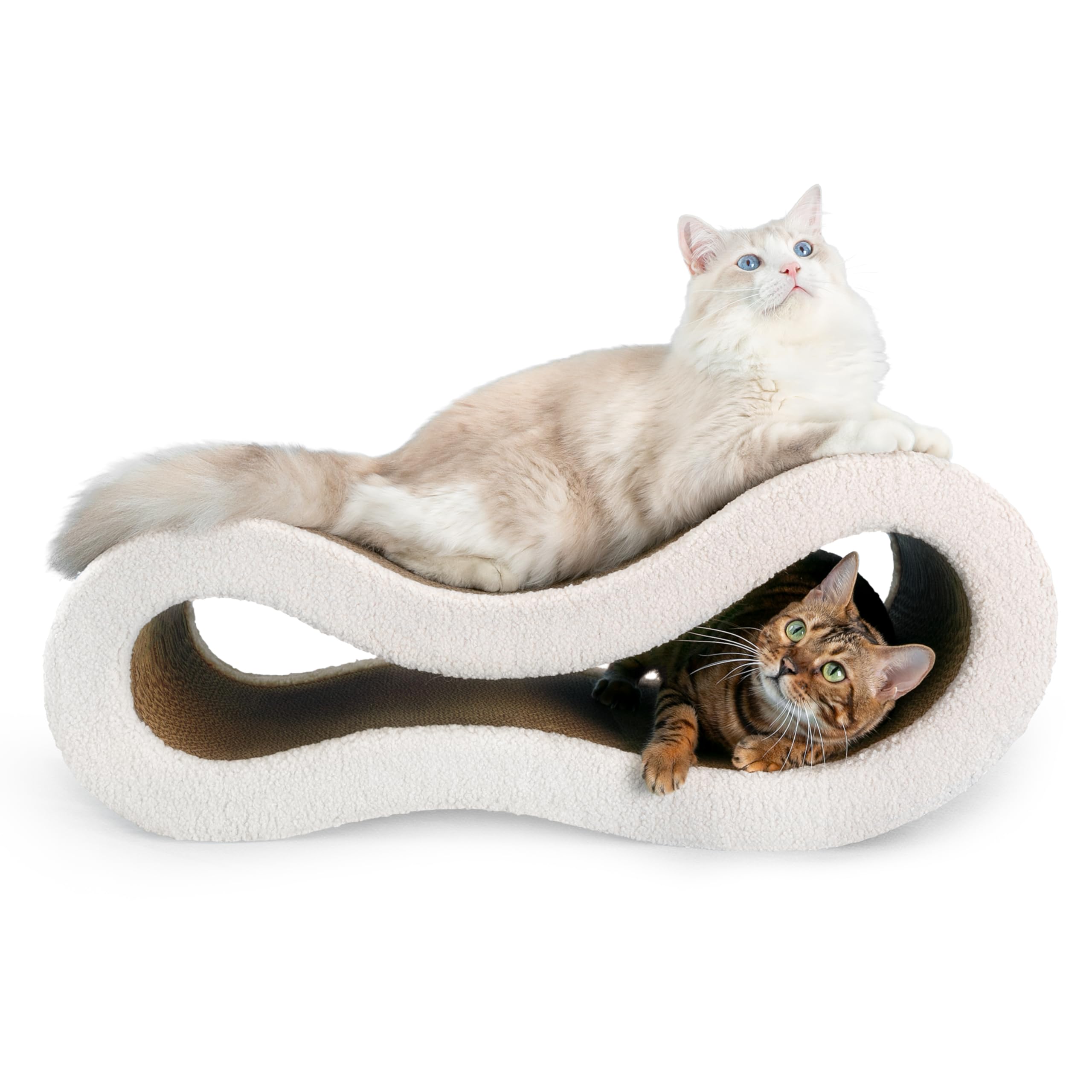 Pet JoJo Cloud Lounge scratching pad surface for scratching and stretching.