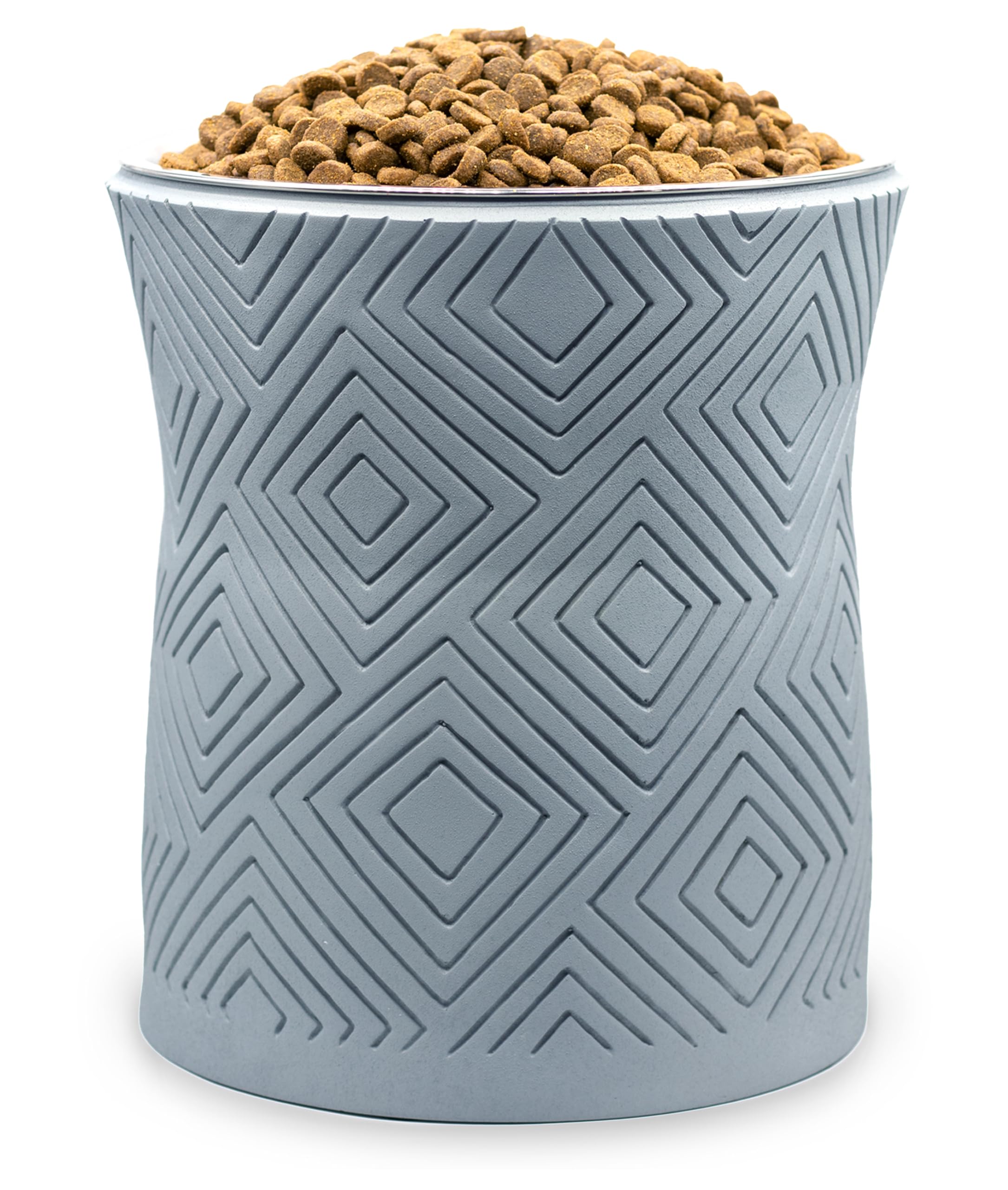 Pet Junkie Santa Fe elevated stand side view showing stable anti-slip base