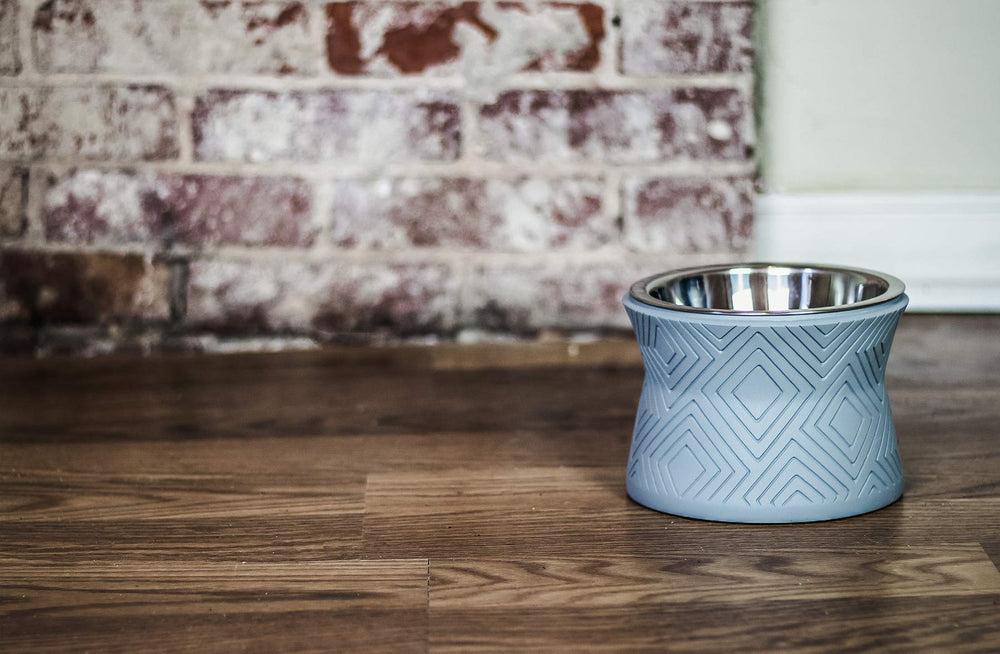 Pet Junkie Santa Fe stand icy gray color complements modern homes