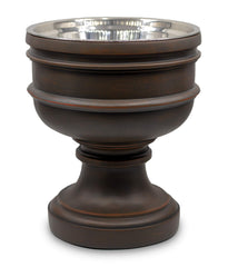 Pet Junkie Summit removable stainless bowl close-up shows easy cleaning