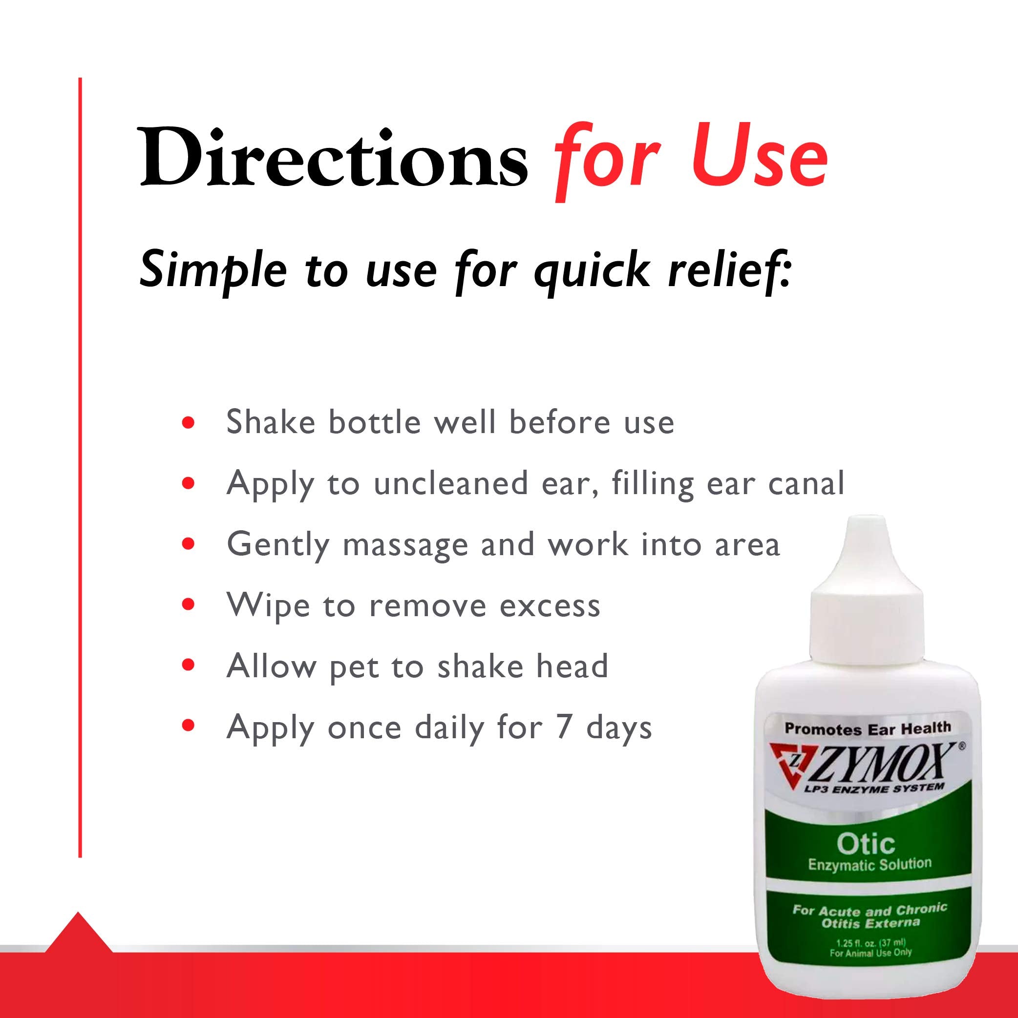 Pet King Brands Zymox Otic dog or cat ears care scene.