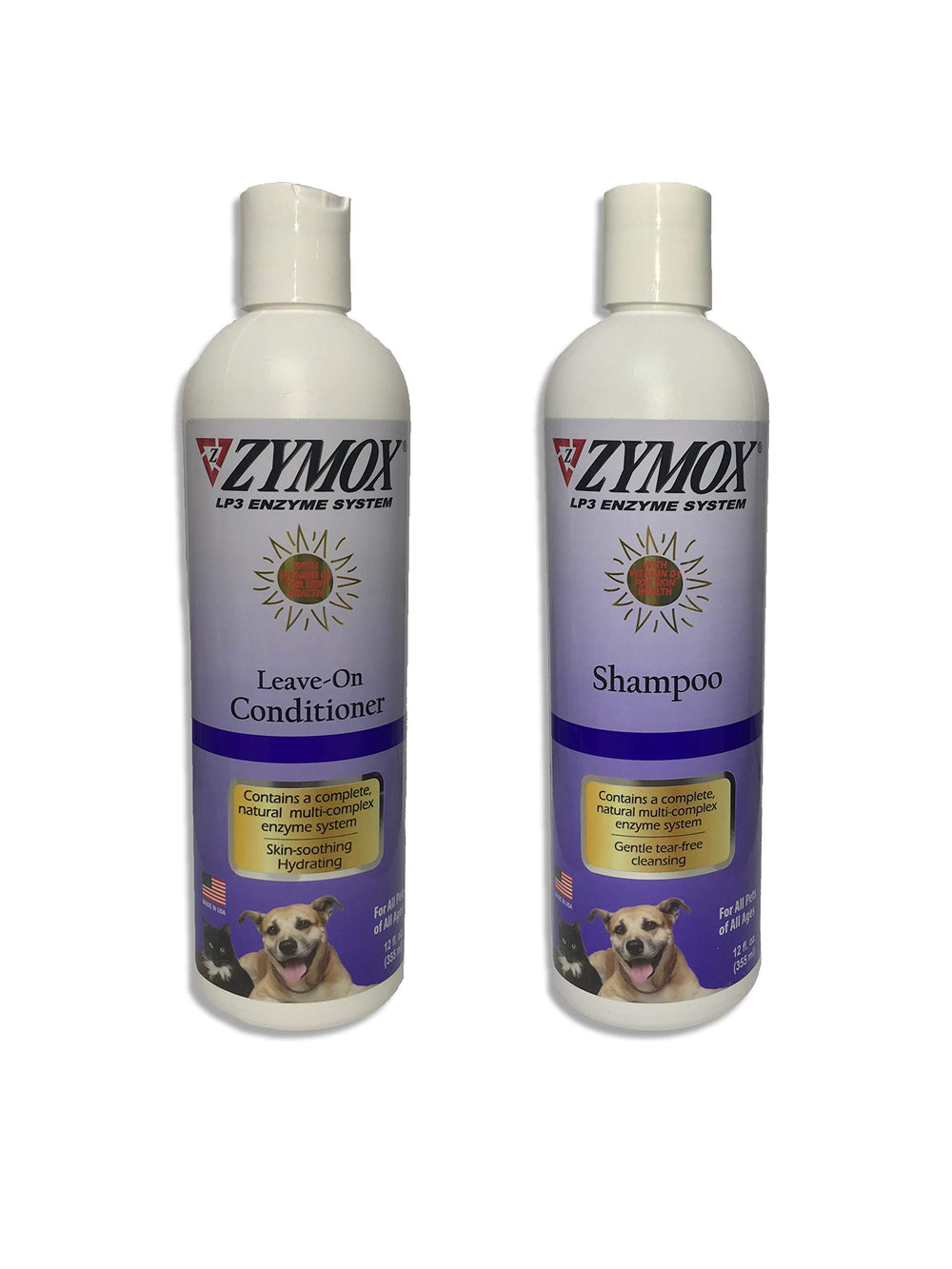 Pet King Brands Zymox shampoo bottle—gentle cleansing for itchy, sensitive pets.