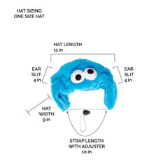 Pet Krewe Unleash The Parade Cookie Monster dog costume bodysuit soft polyester fabric
