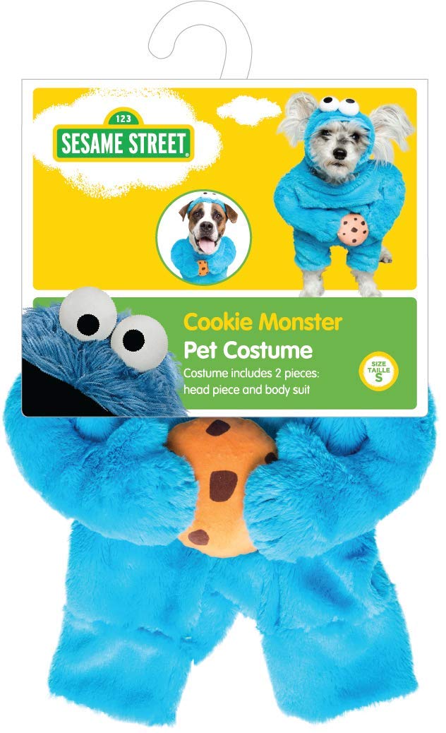 Pet Krewe Unleash The Parade Cookie Monster dog model wearing costume