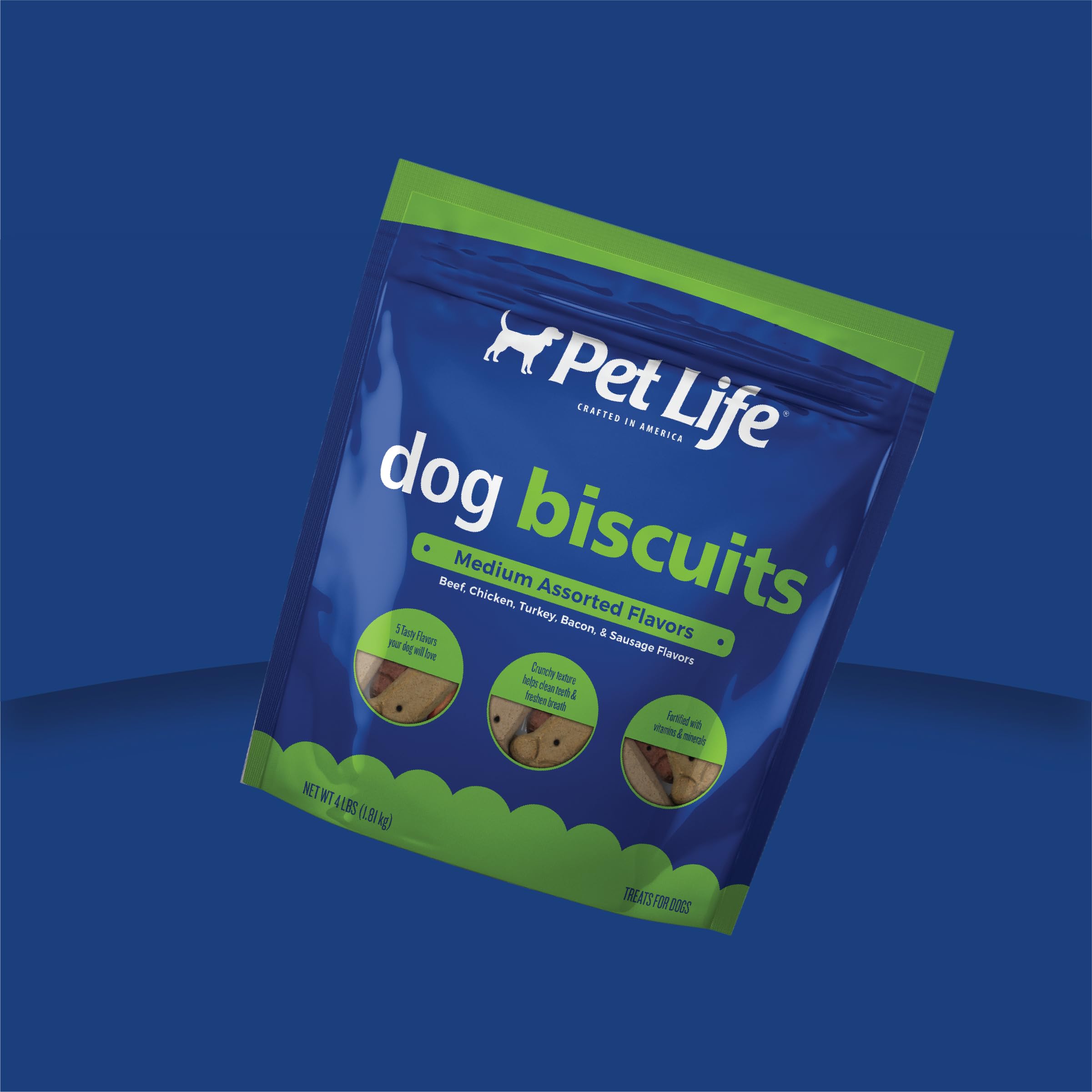 Pet Life fortified biscuits with vitamins and minerals for daily nutrition