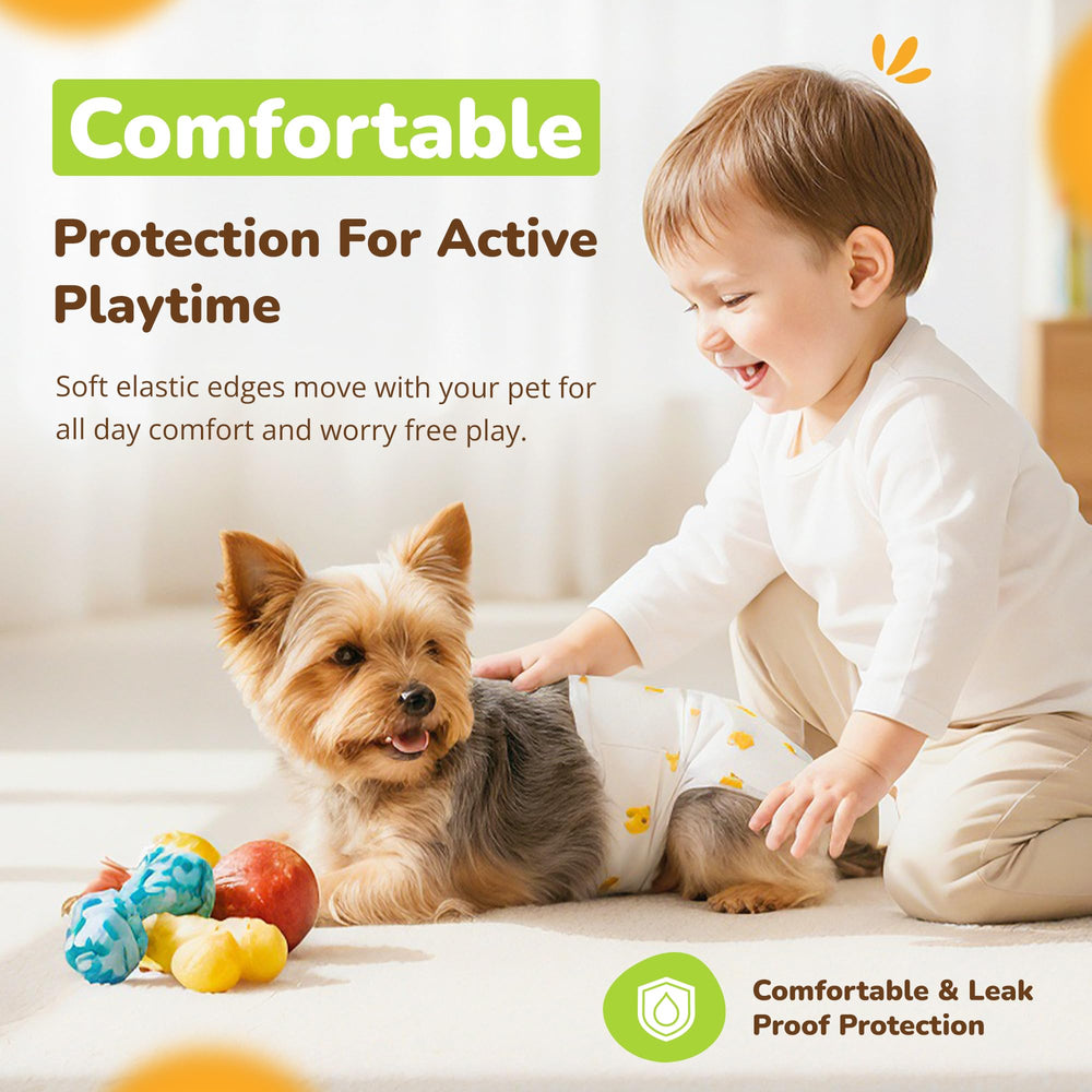PET MAGASIN disposable-dog-diapers-medium quick cleanup option for busy pet parents