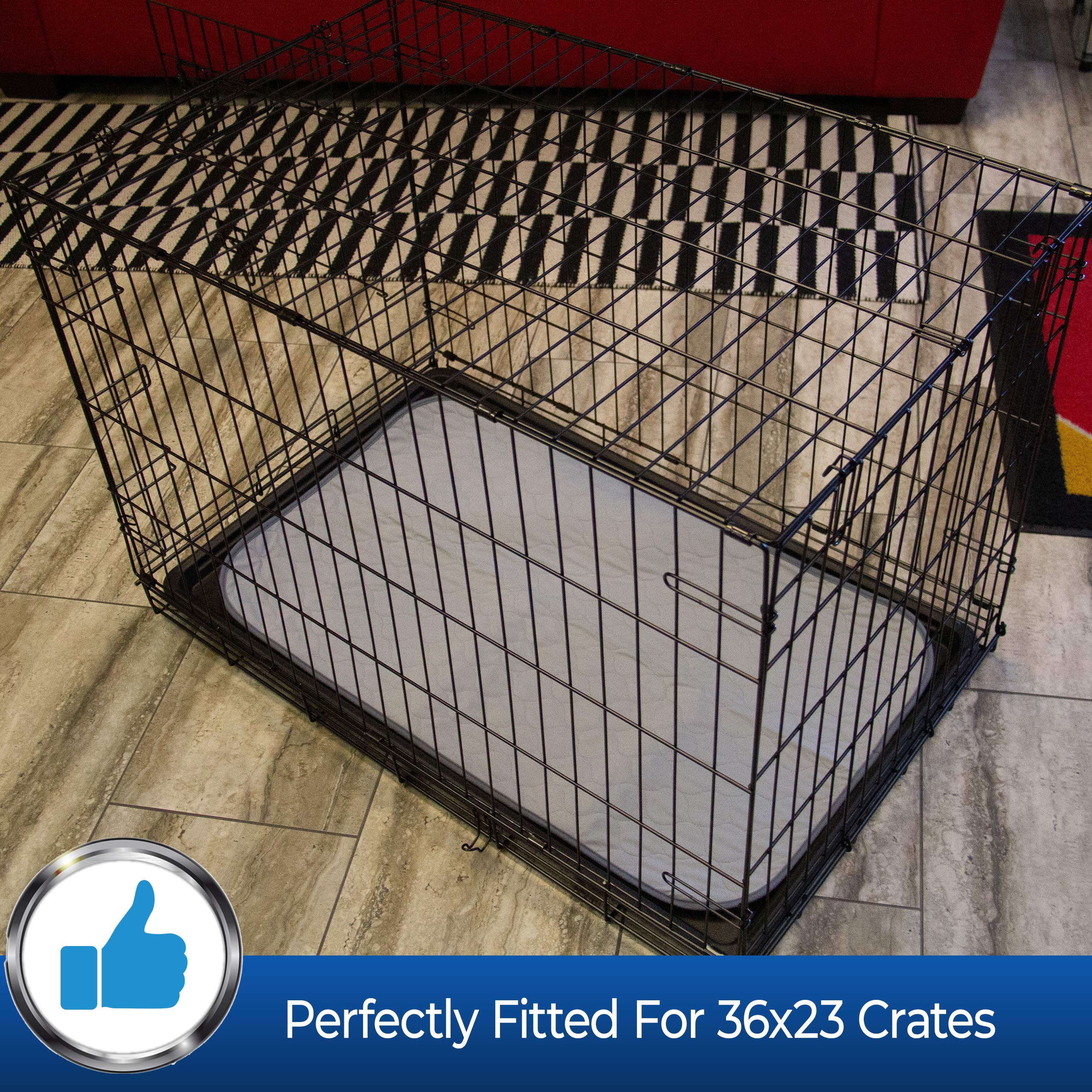Pet Magasin training pads crate-usage showcased for crate protection and containment.
