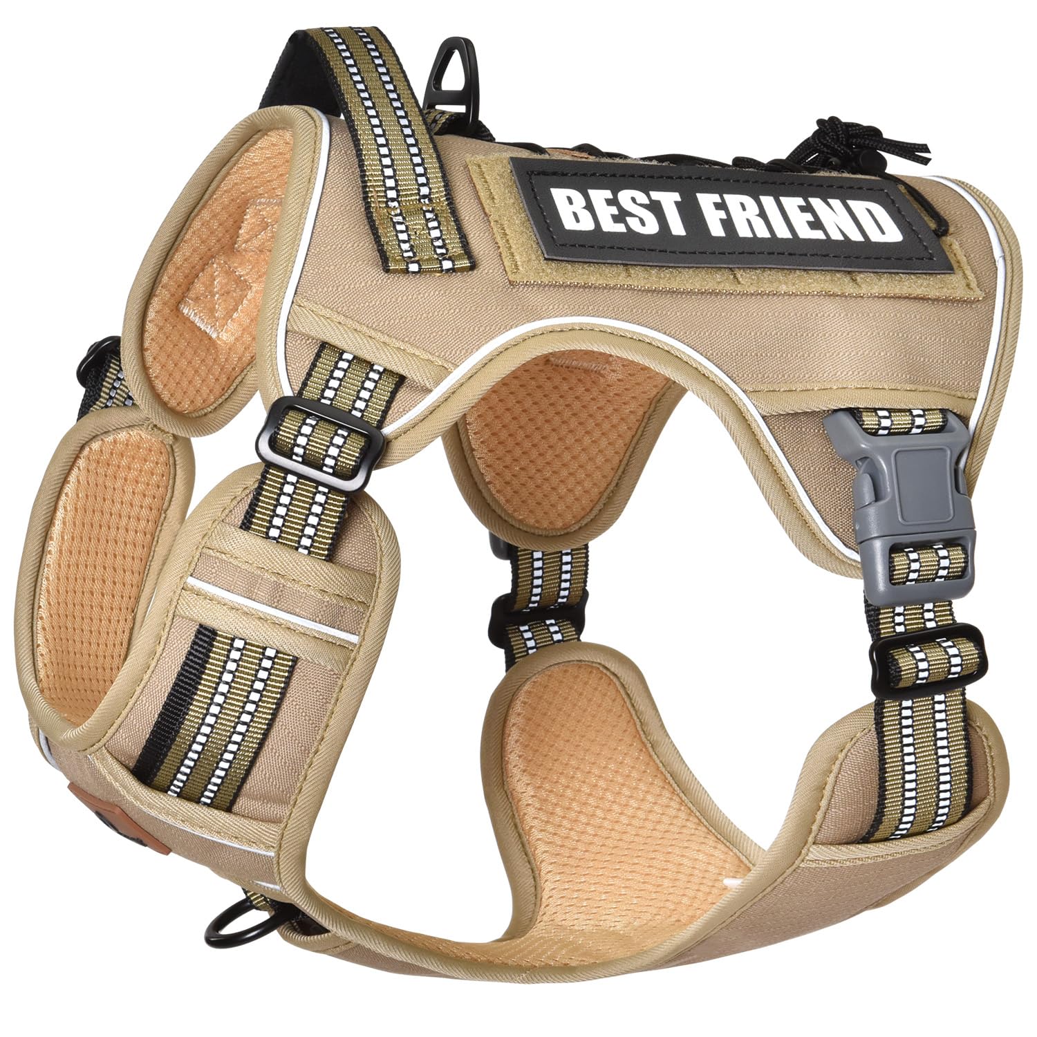 PET MARVEL Tactical Dog Harness large with no-pull front clip for steadier walks