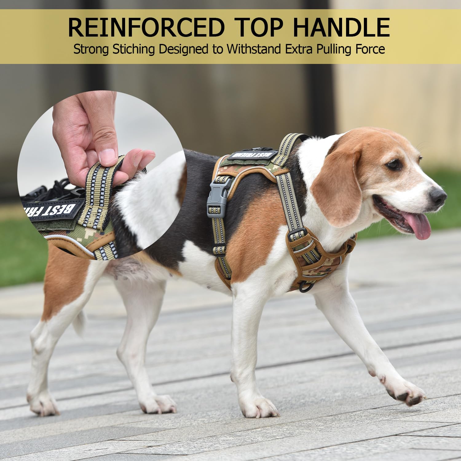 PET MARVEL No-pull front clip promotes comfortable leash training