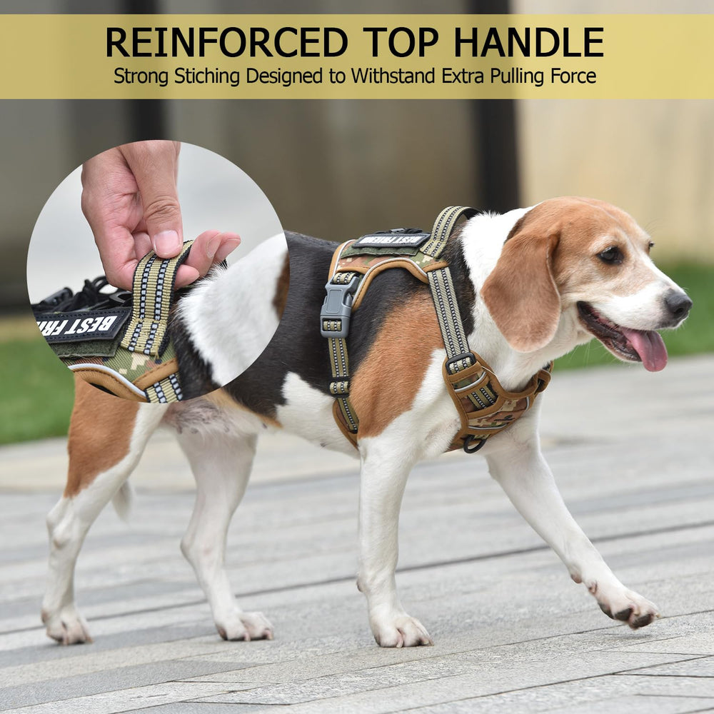PET MARVEL Reflective strip on harness providing 360-degree visibility for safety at night.